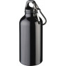 Бутылка для воды с карабином Oregon 400 мл, сплошной черный