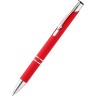 Ручка металлическая Molly софт-тач, красная