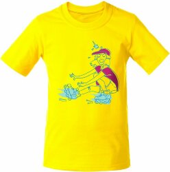 Футболка детская Roller Skates, желтая, 6 лет