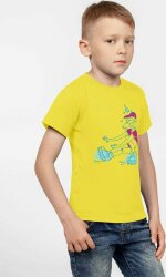 Футболка детская Roller Skates, желтая, 6 лет