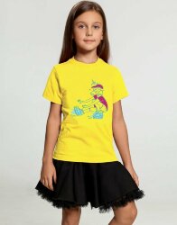 Футболка детская Roller Skates, желтая, 6 лет