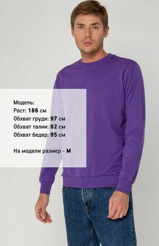 Свитшот Molti Toima 2.0 унисекс, фиолетовый, размер XL