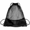 Рюкзак мешок с укреплёнными уголками Mesh, чёрный, 35*41 см, полиэстер 210D