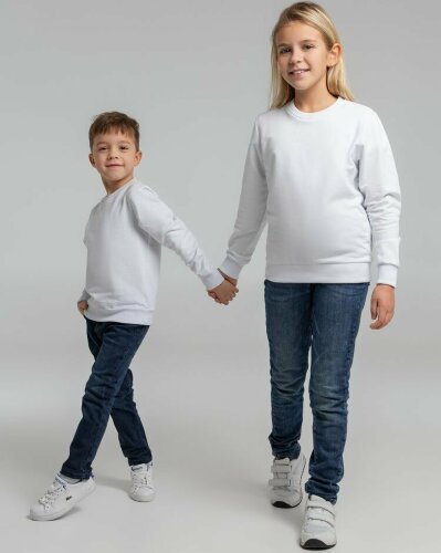 Свитшот детский Toima Kids 2.0, белый, 6 лет