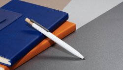 Ручка шариковая CPen Matt из переработанного алюминия и пластика, белый
