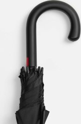 Зонт-трость Hidecolor с цветными спицами, черный с красным