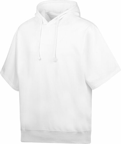 Толстовка с капюшоном US Basic, короткий рукав, белый, размер XL-2XL (52-56)