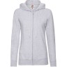 Толстовка женская без начеса LADIES LIGHTWEIGHT HOODED SWEAT 240, серый, S