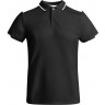 Рубашка-поло Roly Tamil мужская, черный/белый, размер S (44)