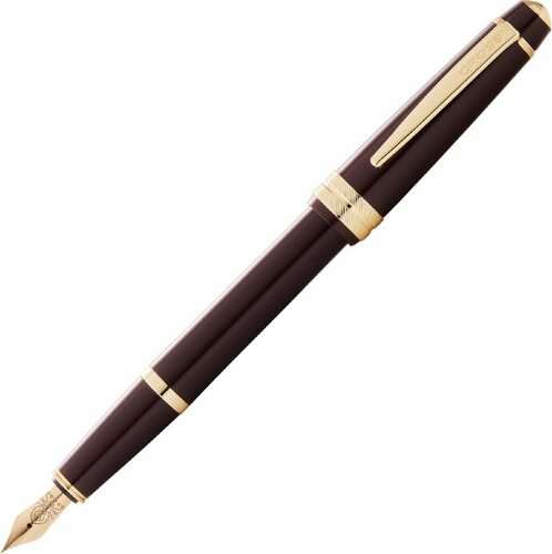 Перьевая ручка Cross Bailey Light Polished Burgundy Resin and Gold Tone, перо F