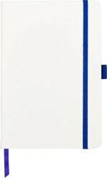 Блокнот ColorNote White, твердая обложка A5, 80 листов, белый с синим