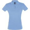 Рубашка поло женская Sol's Perfect Women 180, голубая, размер S