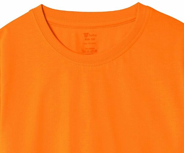 Футболка детская T-Bolka Kids, оранжевая, 6 лет