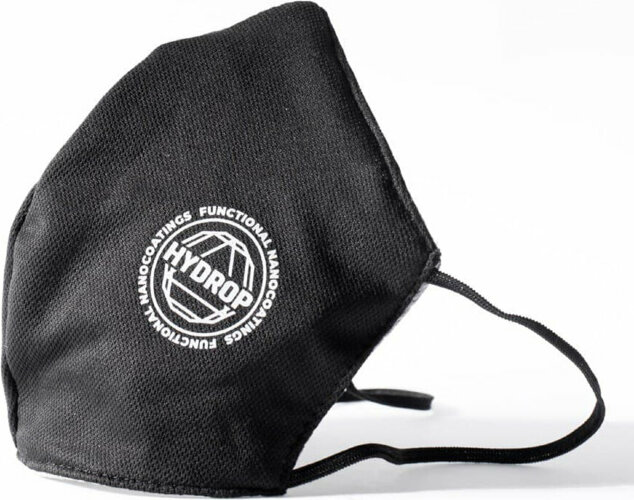 Бесклапанная фильтрующая маска HYDROP RESPIRATOR 800 с логотипом в фирменном пакете, черный, белый, универсальный