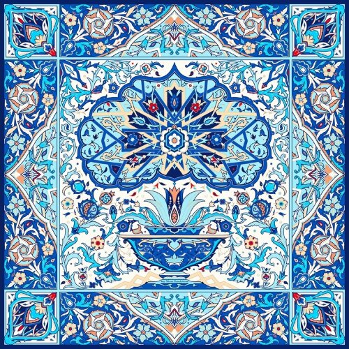 Платок Русские в моде - Арабески