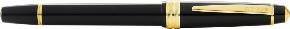Перьевая ручка Cross Bailey Ligh Polished Black Resin and Gold Tone, перо F
