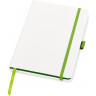 Блокнот ColorNote White, твердая обложка A5, 80 листов, белый и зеленое яблоко