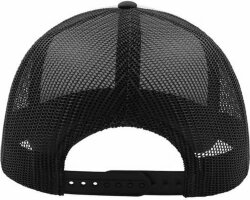 Бейсболка RAPPER, 5 клиньев, пластиковая застежка, белый, черный