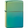 Зажигалка ZIPPO Classic с покрытием High Polish Teal, латунь/сталь, зелёная, глянцевая, 38x13x57 мм