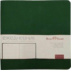 Ежедневник недатированный А5 Bruno Visconti MEGAPOLIS FLEX QUATTRO, зеленый