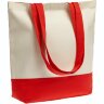 Холщовая сумка Avoska Shopaholic, красная