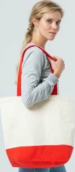 Холщовая сумка Avoska Shopaholic, красная