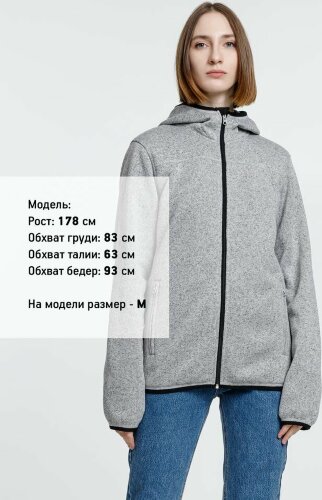 Куртка с капюшоном унисекс Gotland, серая, L