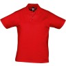 Рубашка поло мужская Sol's Prescott Men 170, красная, размер S
