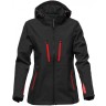 Куртка софтшелл женская Stormtech Patrol, черная с красным, размер XS