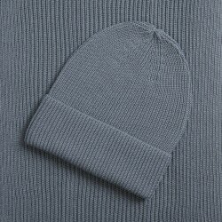 Шапка Sherst Nobilis Mono, серая (стальная)