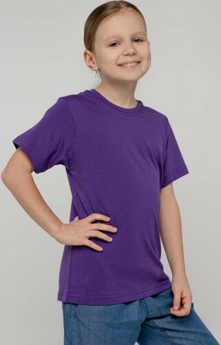 Футболка детская T-Bolka Kids, фиолетовая, 6 лет