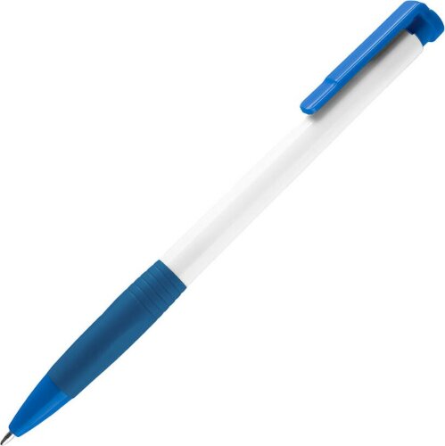 Ручка шариковая NeoPen N13 с грипом, пластик, белый, синий