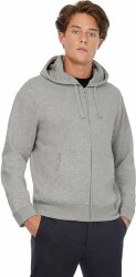 Толстовка мужская Hooded Full Zip серый меланж, размер XXL