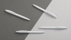 Ручка шариковая CPen Phil из антибактериального пластика, белый