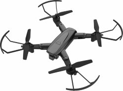 Квадрокоптер HIPER HQC-0031 Paladin FPV 0.3Mpix 480р WiFi ПДУ, черный/серый