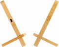 Складная беспроводная (15W) зарядная станция Puzzle с подсветкой логотипа, бежевый