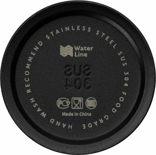 Бутылка для воды Waterline Supply из нержавеющей стали 850 мл, черный