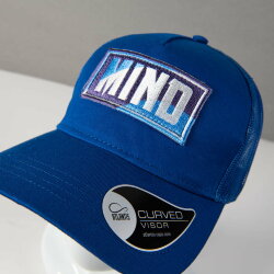 Бейсболка RAPPER COTTON, 5 клиньев, пластиковая застежка, фиолетовый, белый