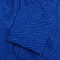 Шапка Sherst Nobilis Mono, синяя (аква)
