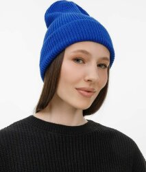 Шапка Sherst Nobilis Mono, синяя (аква)