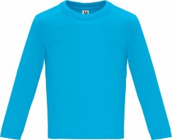 Футболка Roly Baby детская с длинным рукавом, бирюзовый, размер 18m