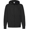 Толстовка без начеса LIGHTWEIGHT HOODED SWEAT JACKET 240, черный, S