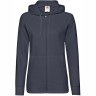 Толстовка женская без начеса LADIES LIGHTWEIGHT HOODED SWEAT 240, темно-синий, S