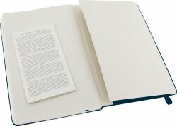 Записная книжка Moleskine Classic (в клетку) в твердой обложке, Large (13х21 см), голубой сапфир