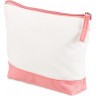 Косметичка хлопковая Cotton, белый/пыльно-розовый