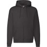 Толстовка с начесом PREMIUM HOODED SWEAT JACKET 280, черный, S