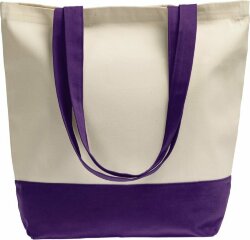 Холщовая сумка Avoska Shopaholic, фиолетовая