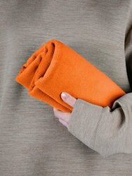 Флисовый плед Warm&amp;Peace, оранжевый