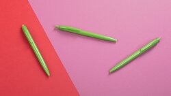Ручка шариковая CPen Phil из антибактериального пластика, зеленое яблоко