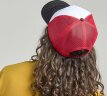 Бейсболка RAPPER-S, 5 клиньев, пластиковая застёжка, тёмно-серый, бордовый, универсальный